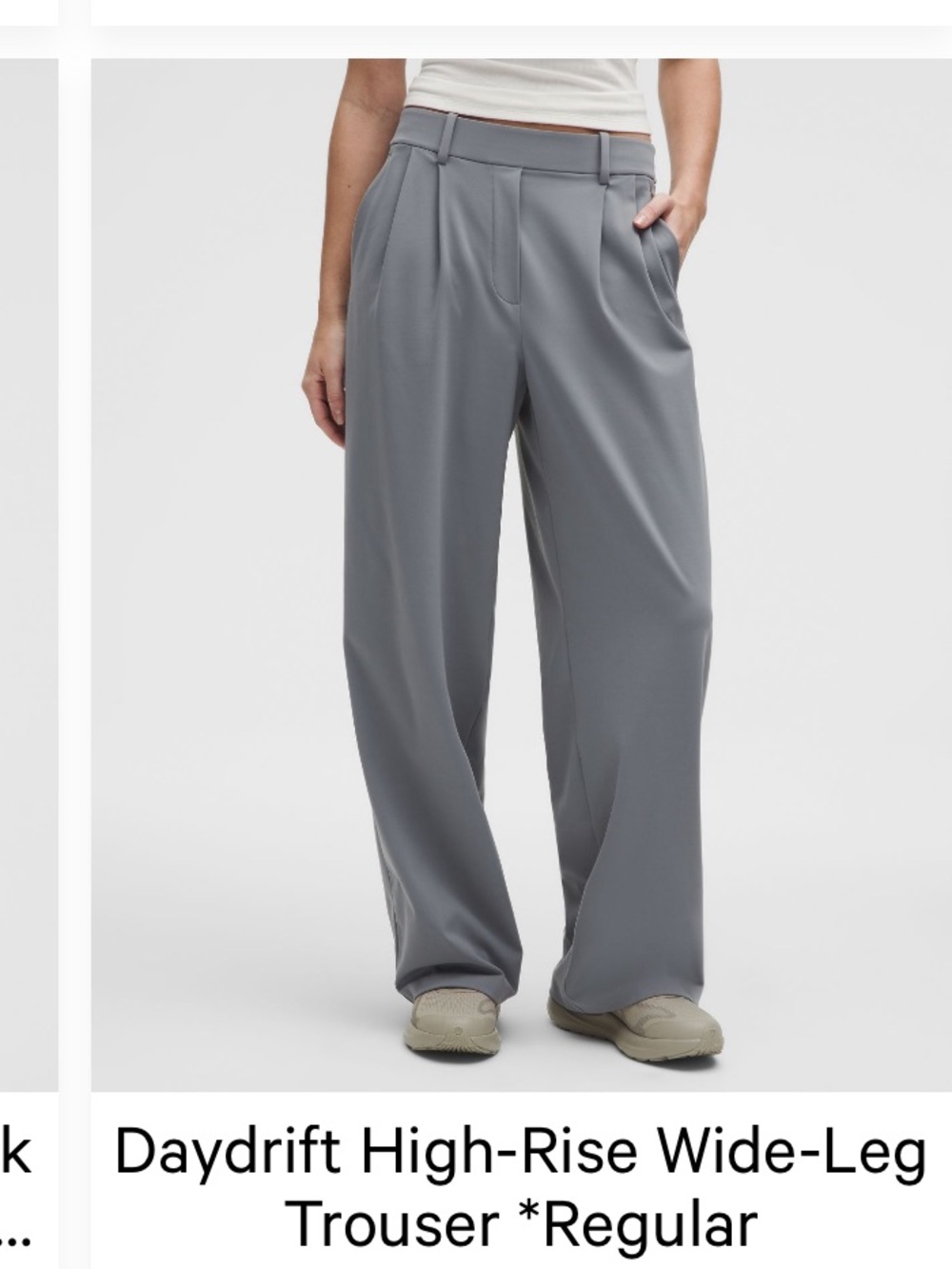Lululemon Daydrift wide leg high rise trouser